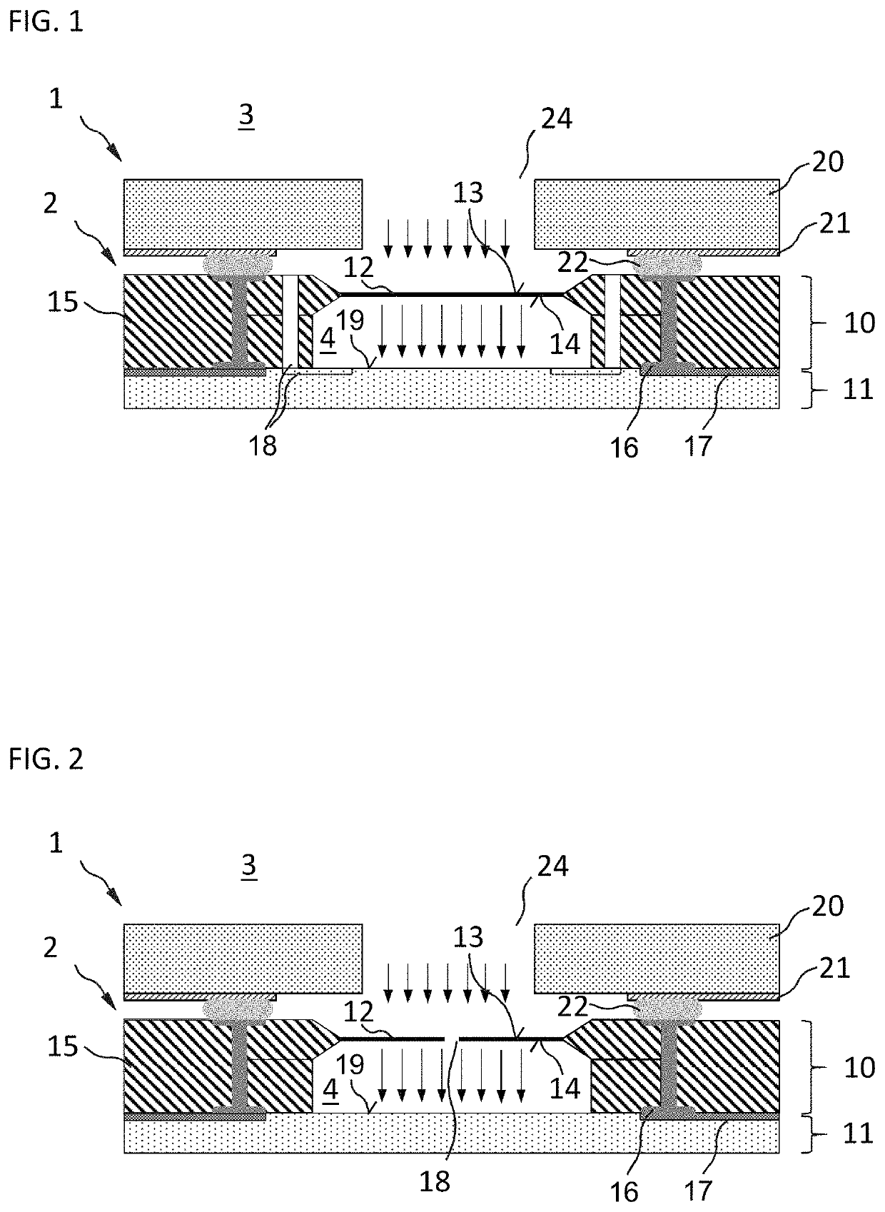 Integrated optical transducer and method for fabricating an integrated optical transducer