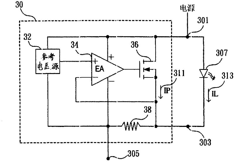 Cascading LED driving circuit