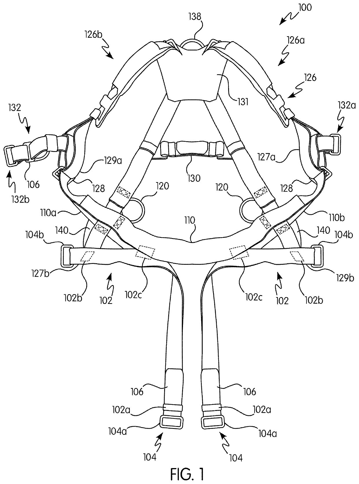 Trauma Relief Strap Assembly for Safety Harness