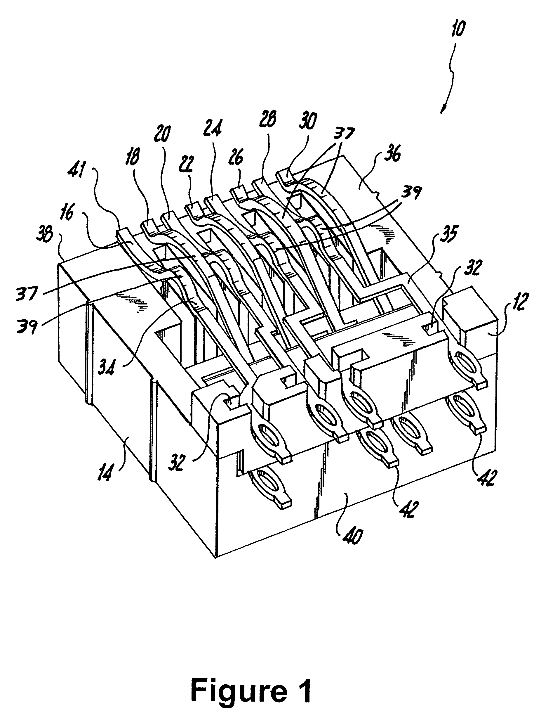 Dual reactance low noise modular connector insert