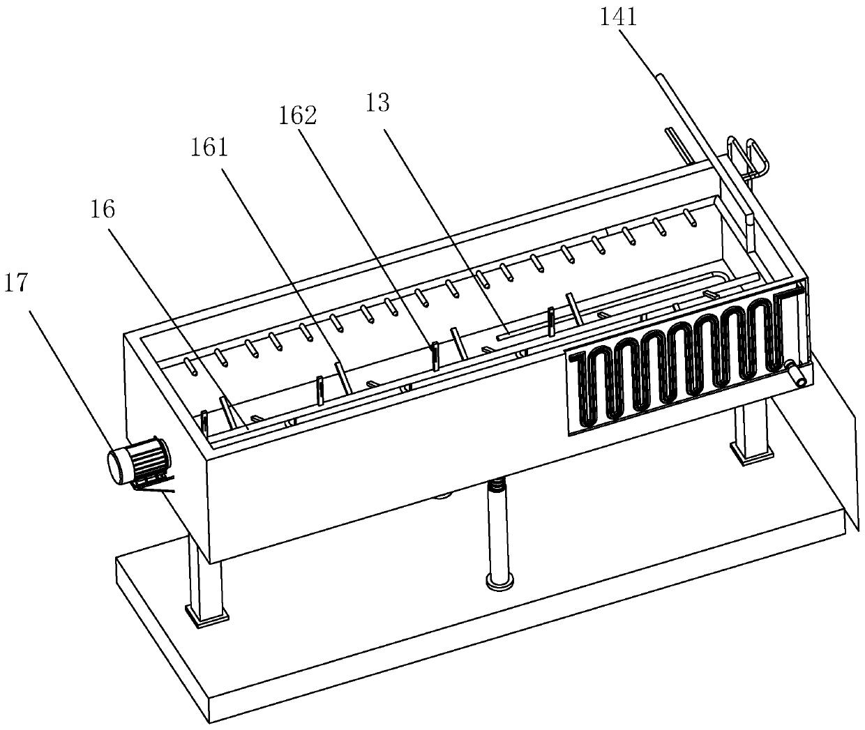 Production technology and equipment system for broiler slaughtering and cutting