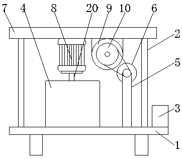 A ribbon dyeing and printing device with anti-precipitation function