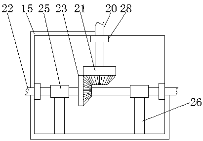 A ribbon dyeing and printing device with anti-precipitation function