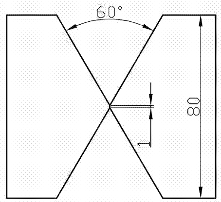 Butt-joint manual welding method for high-strength bridge steel with thickness of 80 mm