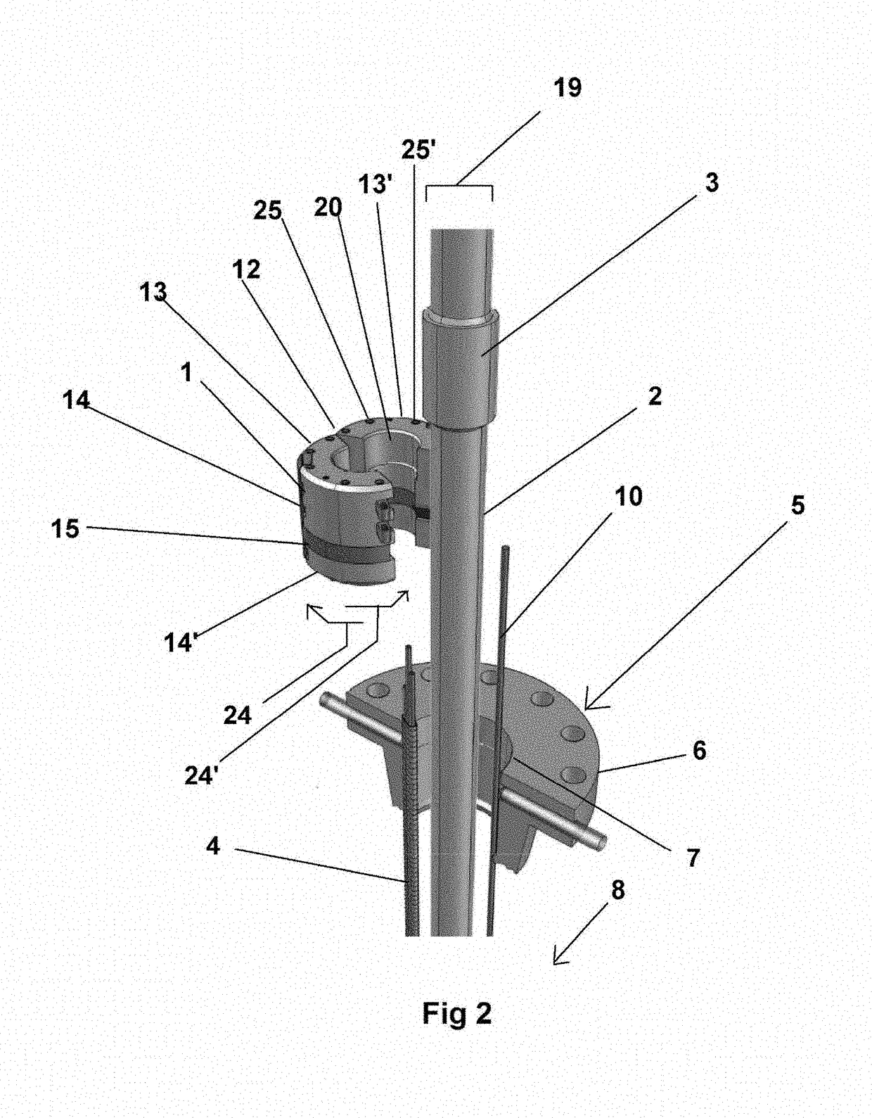 Side door hanger system for sealing a pass-through in a wellhead, and method therefore