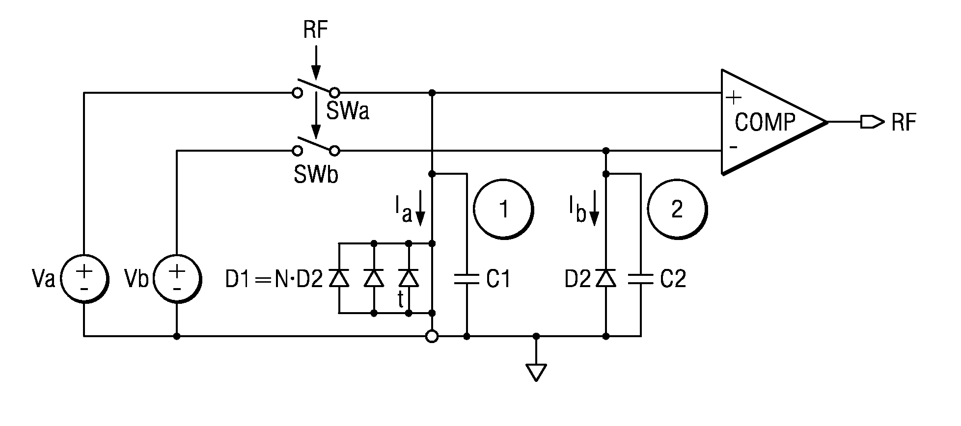 Method and circuit for controlling the refresh rate of sampled reference voltages