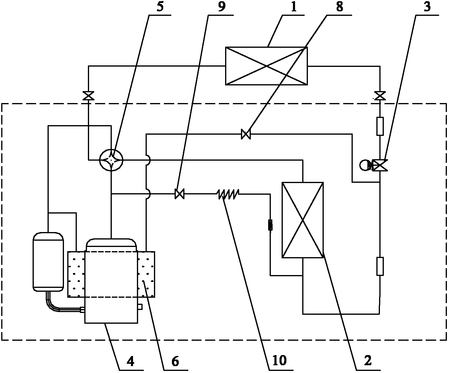 Heat-pump-type air conditioning system, sensible-heat defrosting method, heat-storage defrosting method