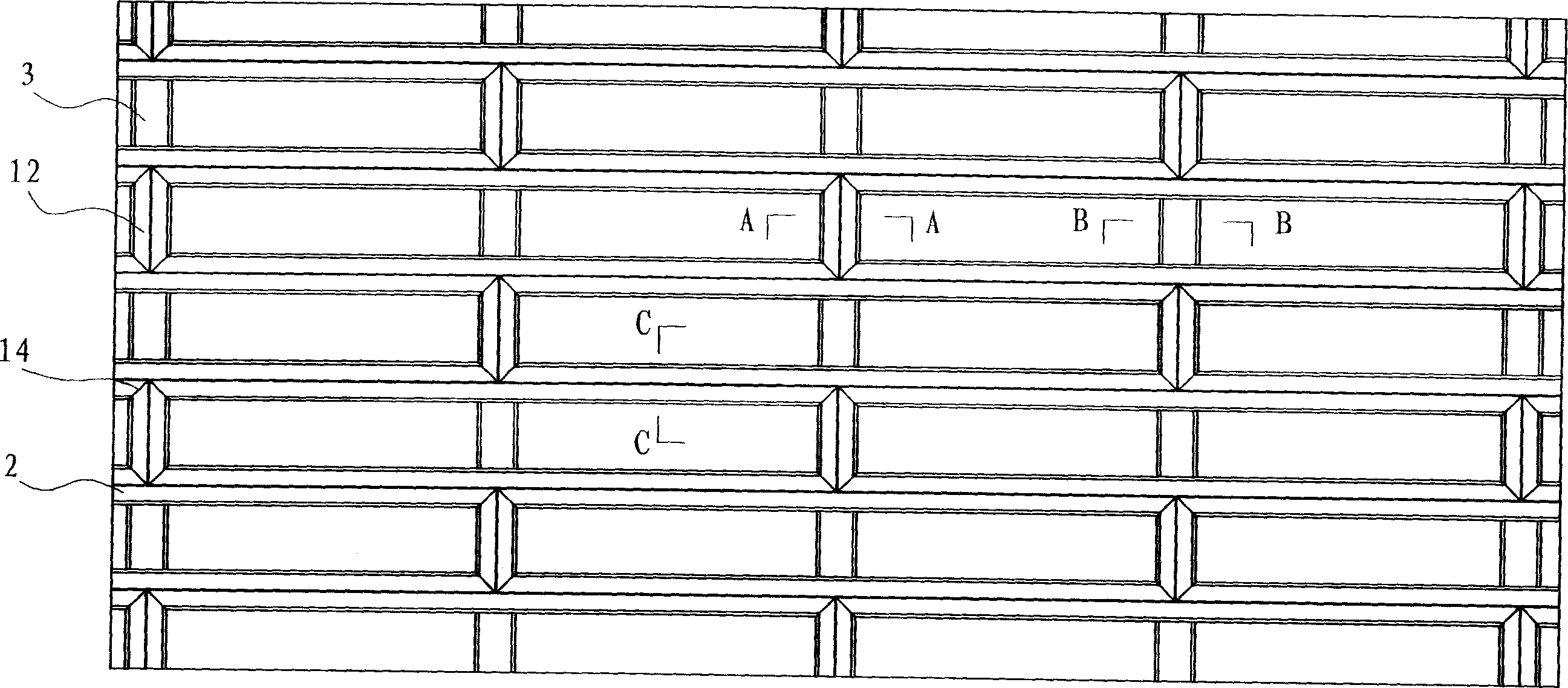 Joist frame for laying floor