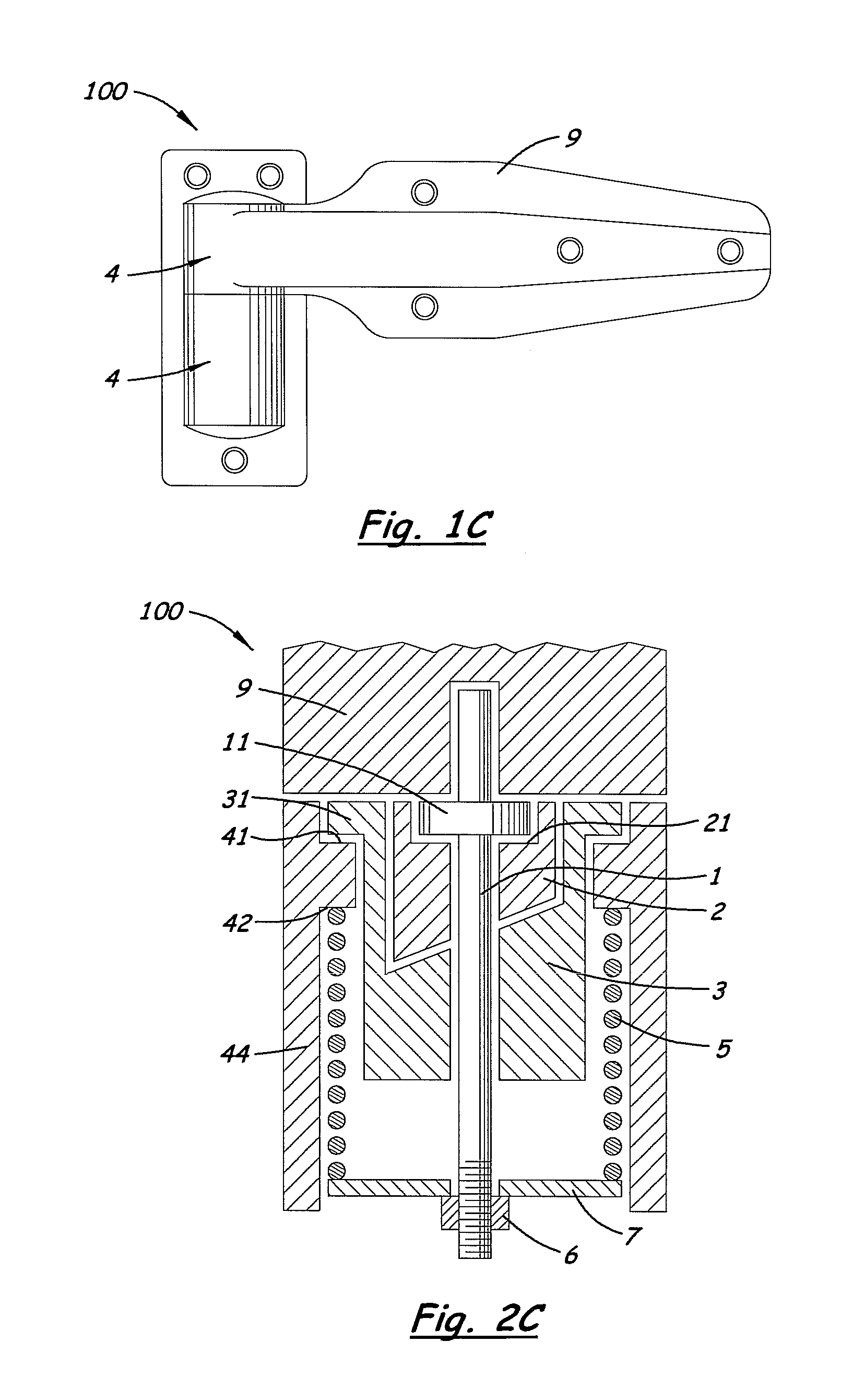 Self-closing hinge