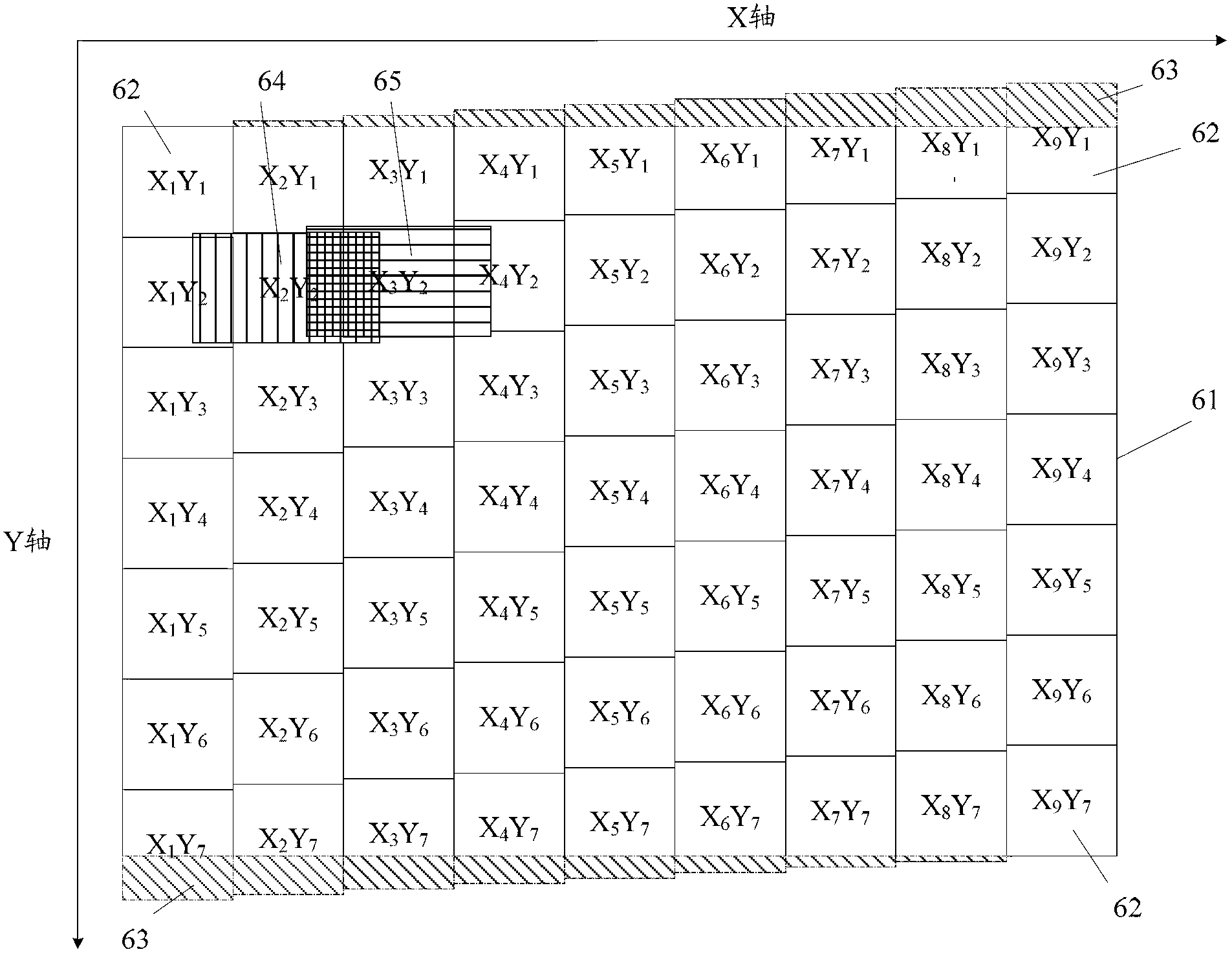 Image splicing method and device based on linear array camera shooting