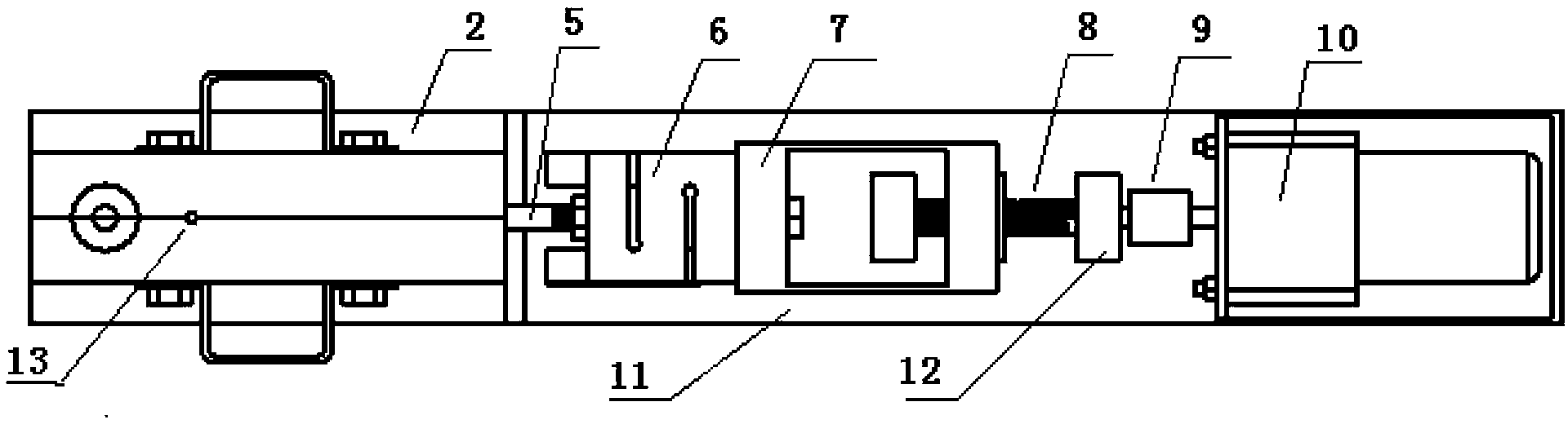 Device and method for testing hot crack of aluminum alloy under condition of active applied load