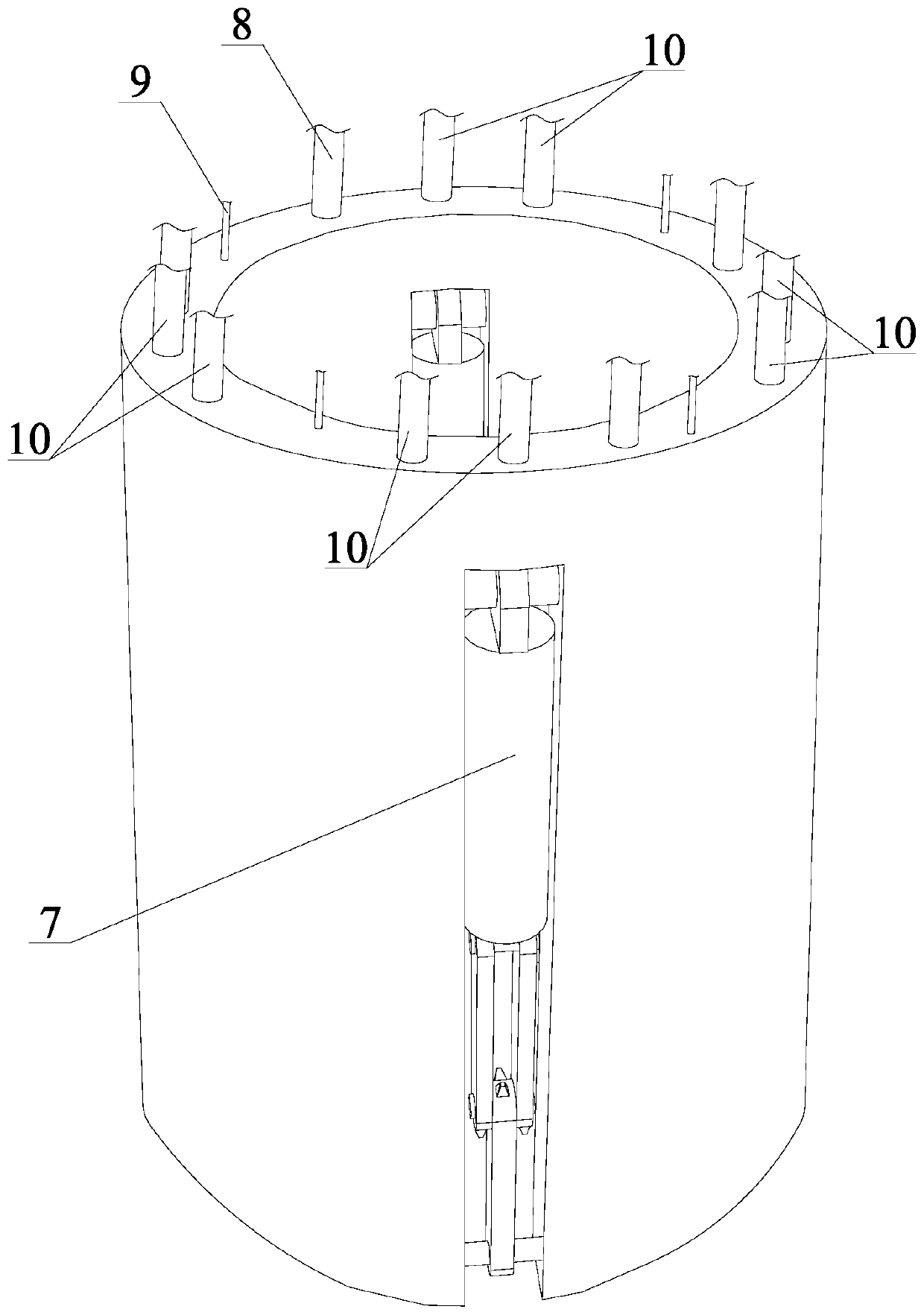 Pile pulling device and pile pulling construction method thereof