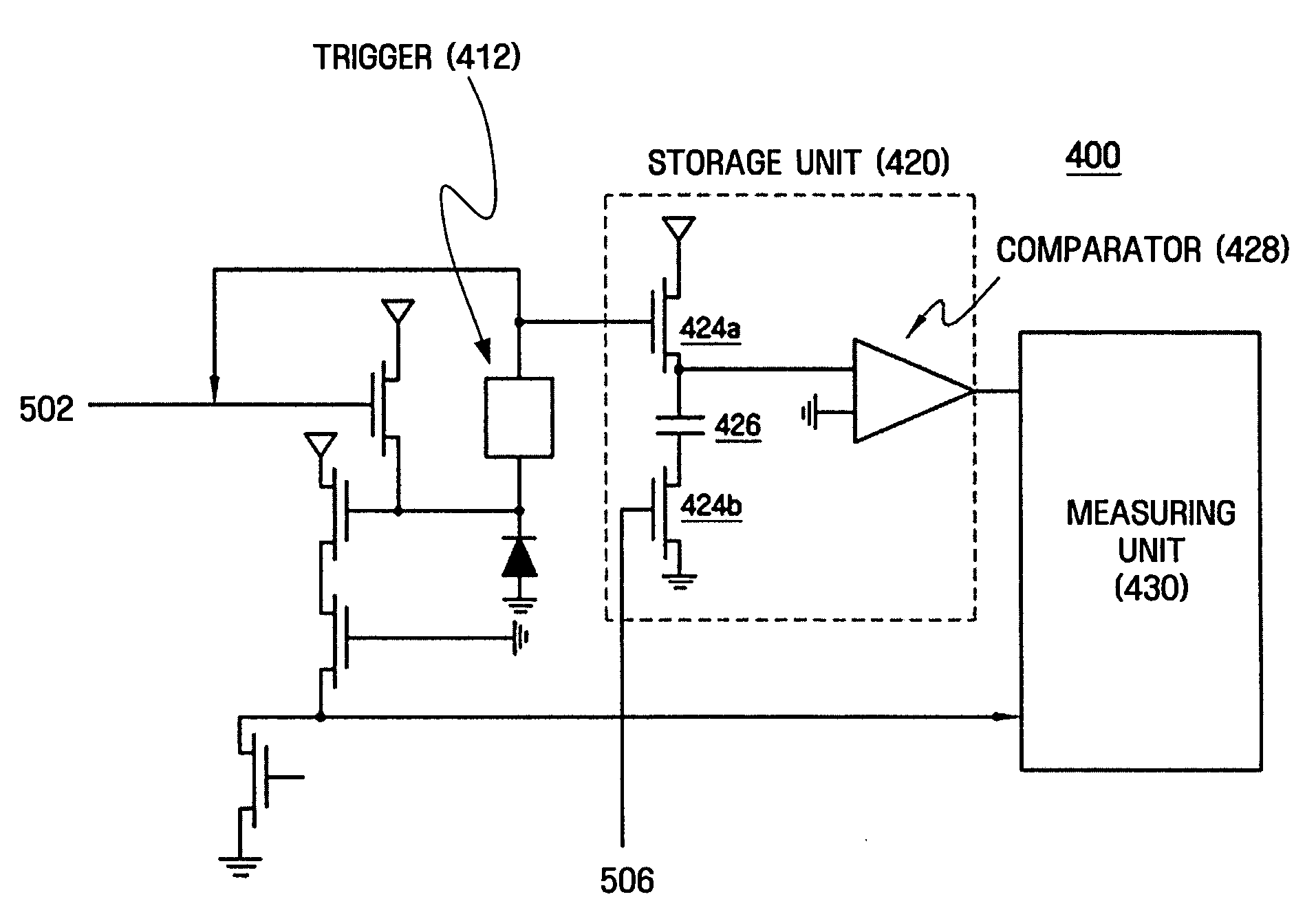 High dynamic range image sensor and method and medium for measuring charges in pixel