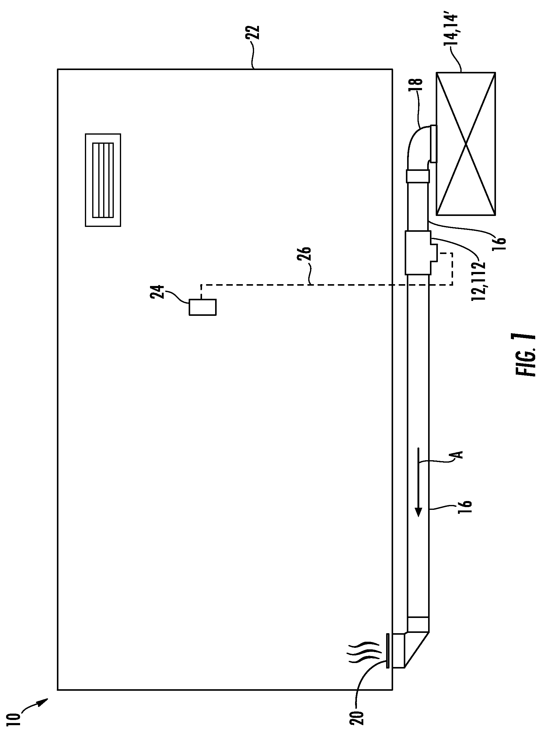 In-line duct supplemental heating and cooling device and method