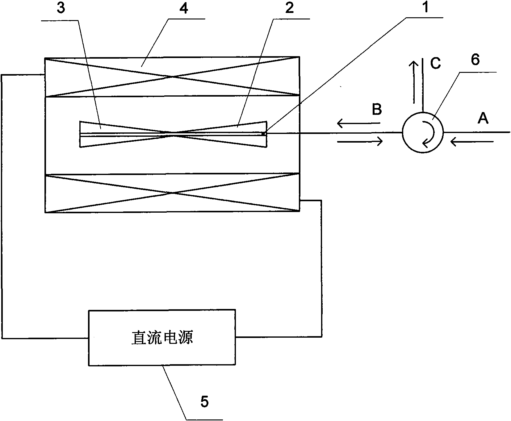 Chirp grating tuner based on magnetoconstriction