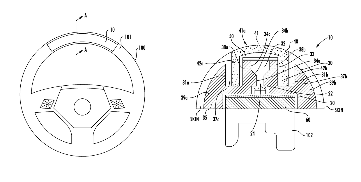 Steering grip light bar systems