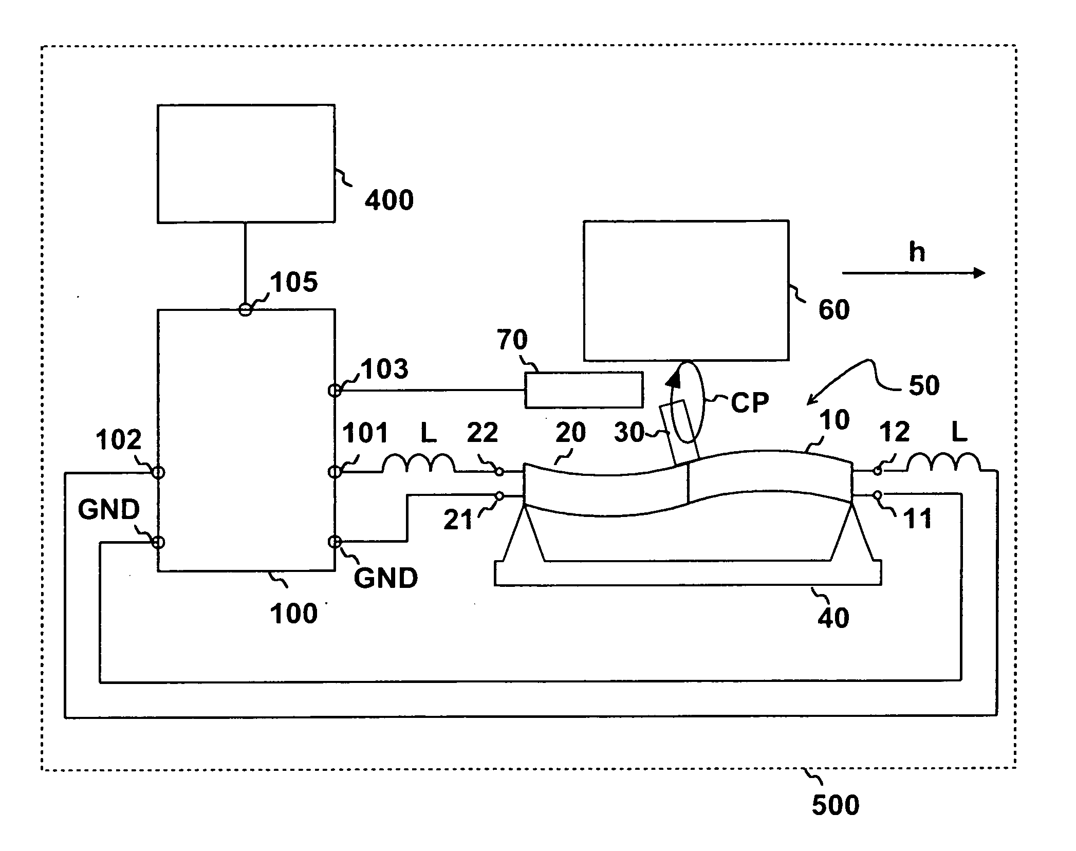 Class DE driving amplifier for piezoelectric actuators