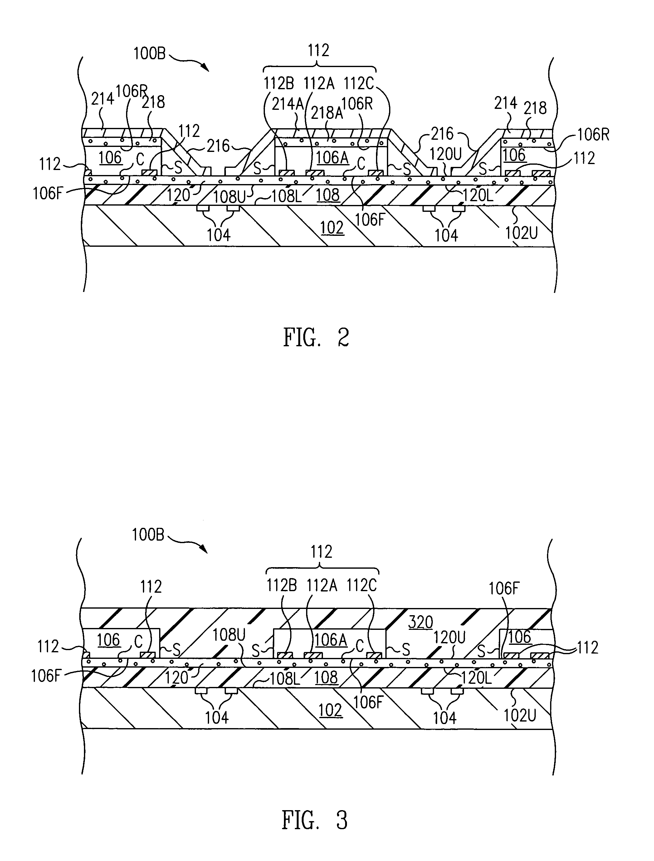 Stacked embedded leadframe