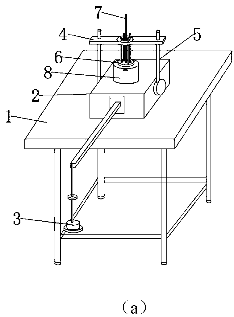 Saturated clay sample strength and strain softening parameter measuring device based on full-flow penetration