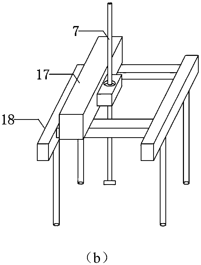 Saturated clay sample strength and strain softening parameter measuring device based on full-flow penetration