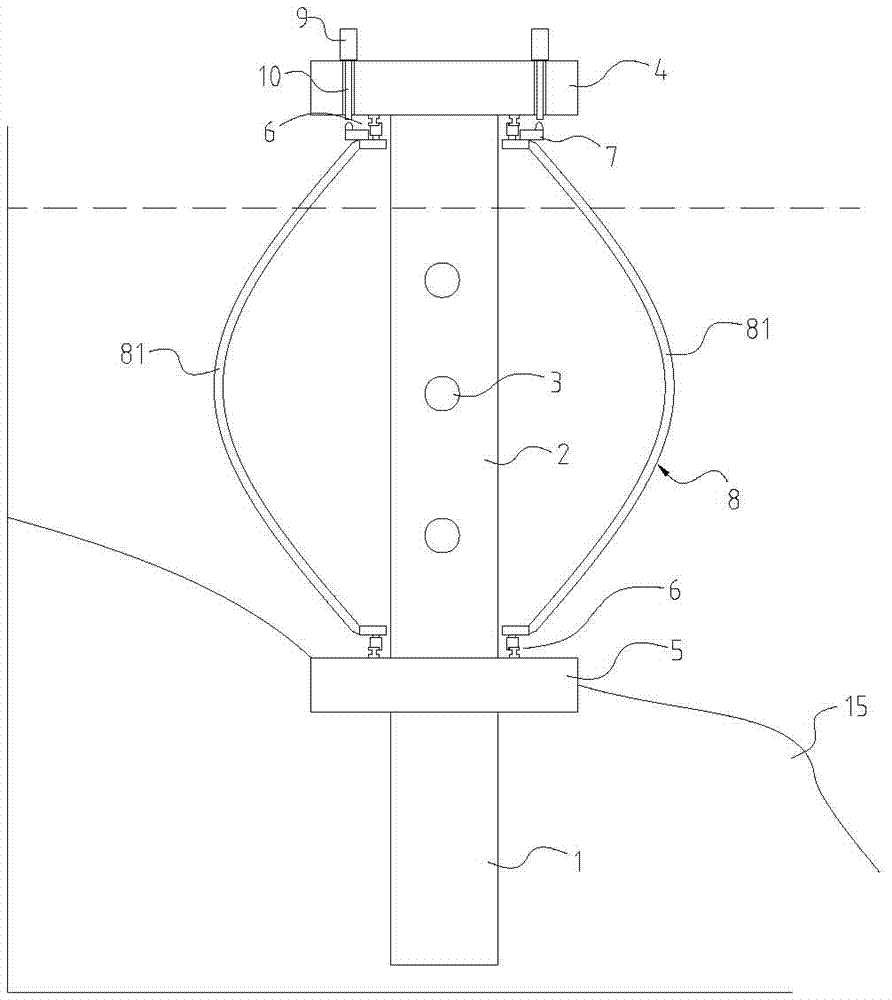 A vertical axis hydroelectric generator