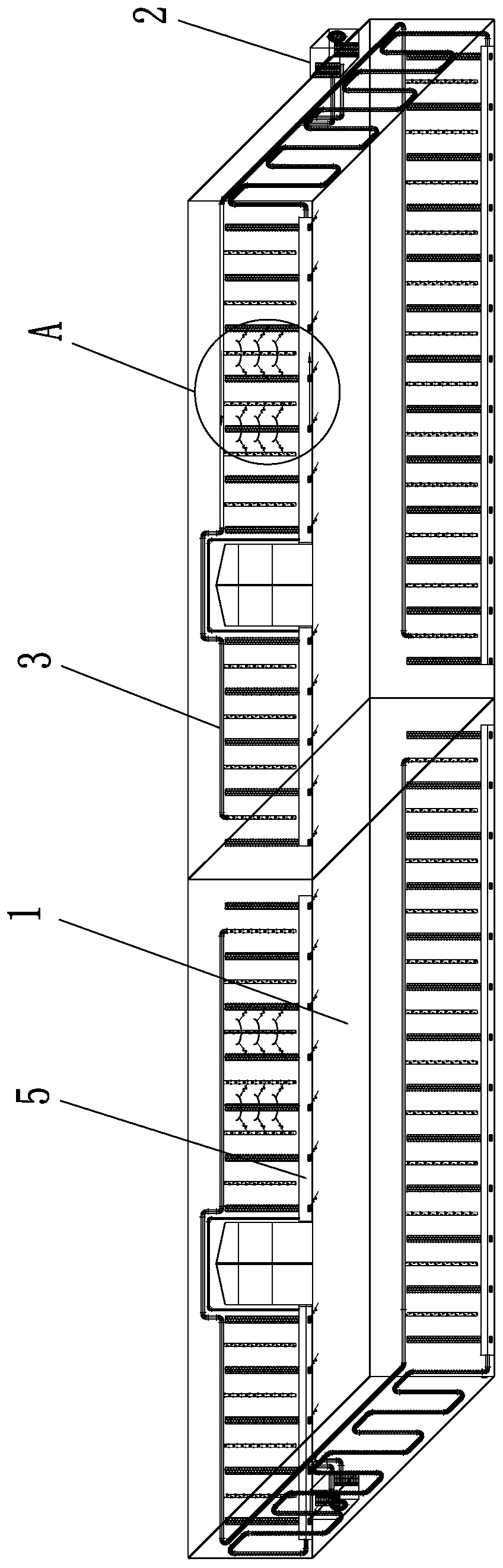 Grain reserve bin temperature control system