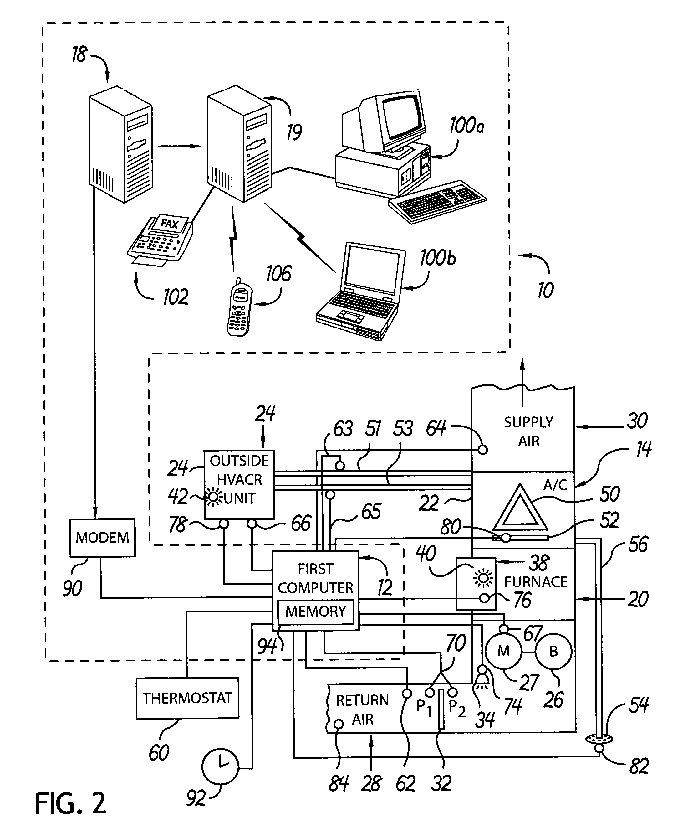 HVAC/R monitoring apparatus and method