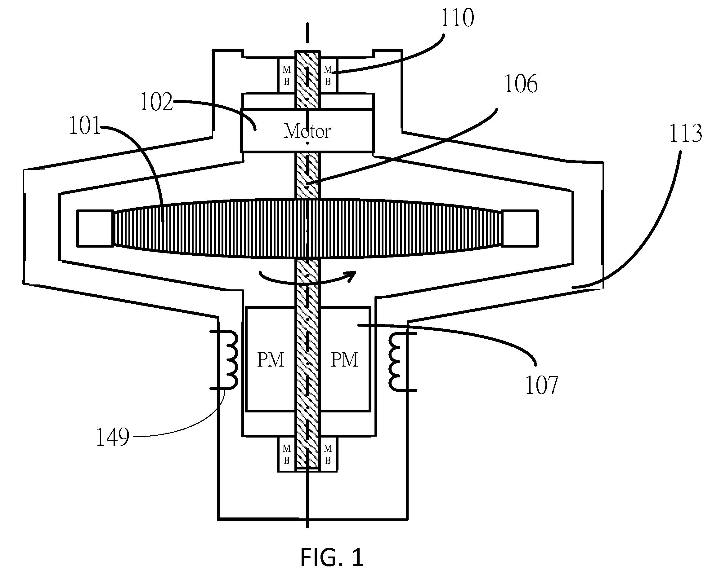 Mechanical flow battery