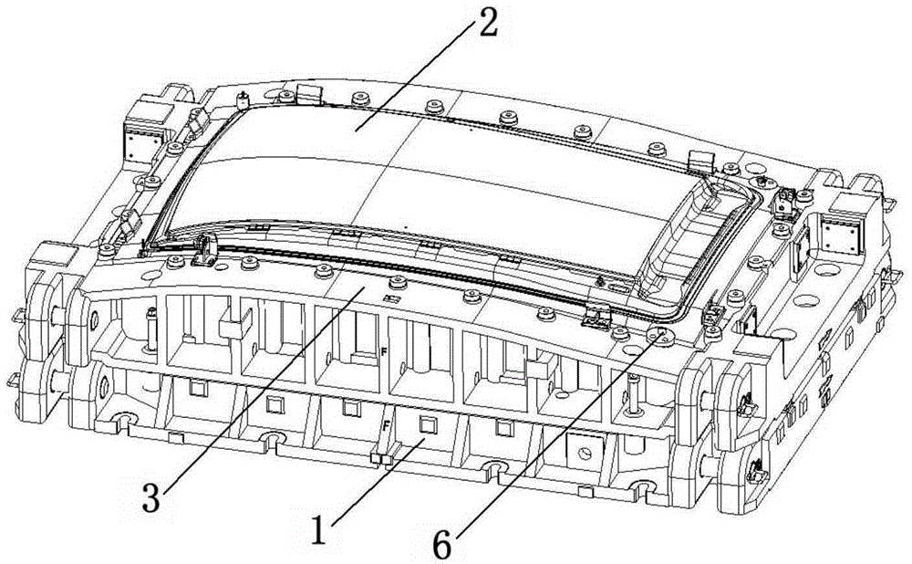 Stamping and molding process of automobile roof covers and stamping die