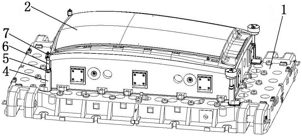 Stamping and molding process of automobile roof covers and stamping die