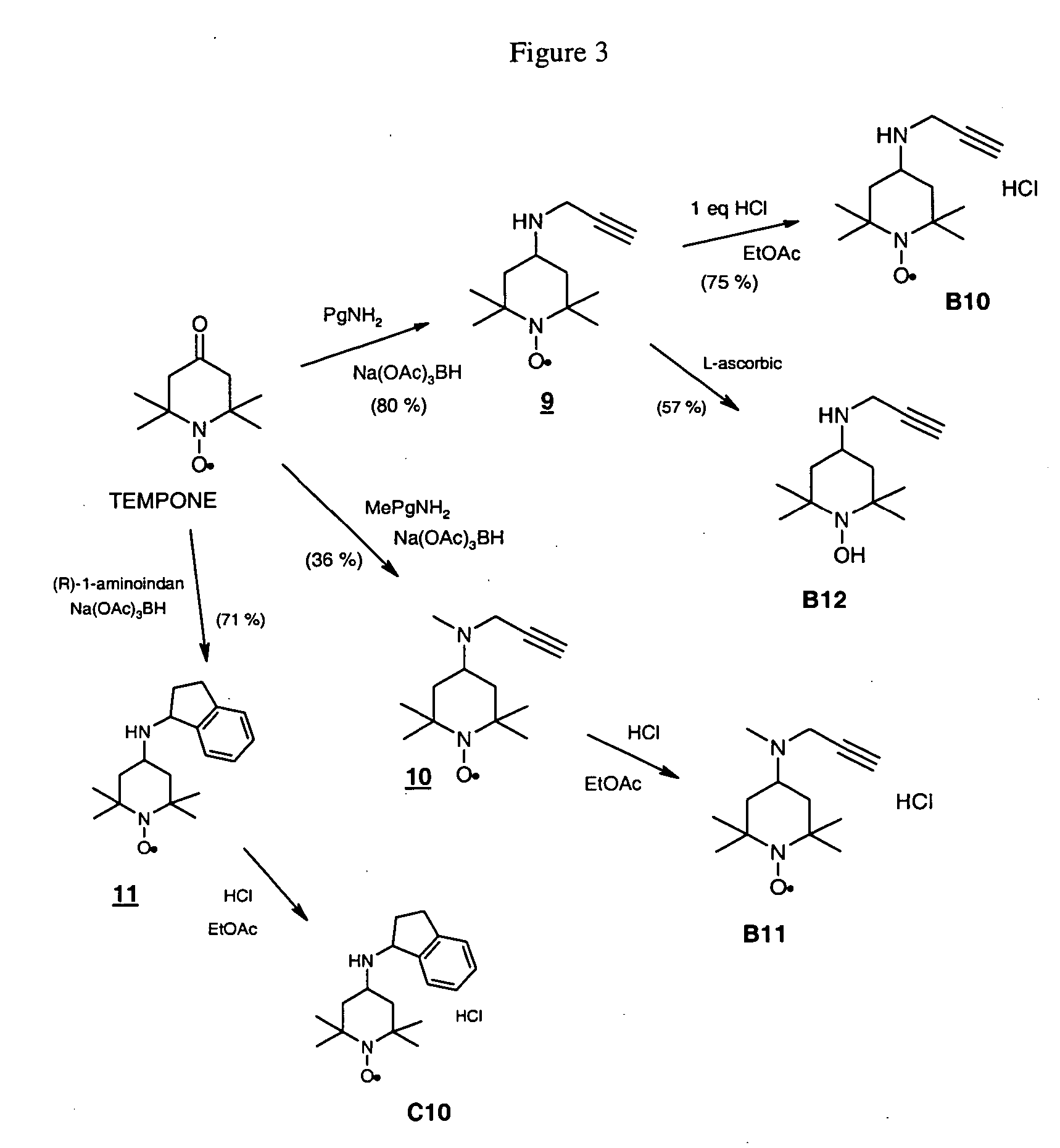 Propargyl nitroxides and indanyl nitroxides and their use for the treatment of neurologic diseases and disorders