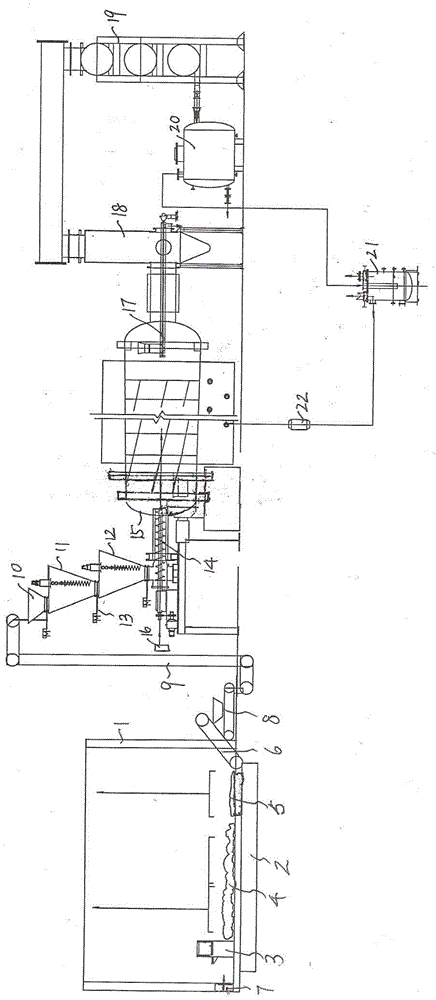 Harmless recycling treatment method and special device for oil sand