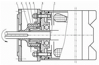 Sand-prevention sealing device of submersible electric pump