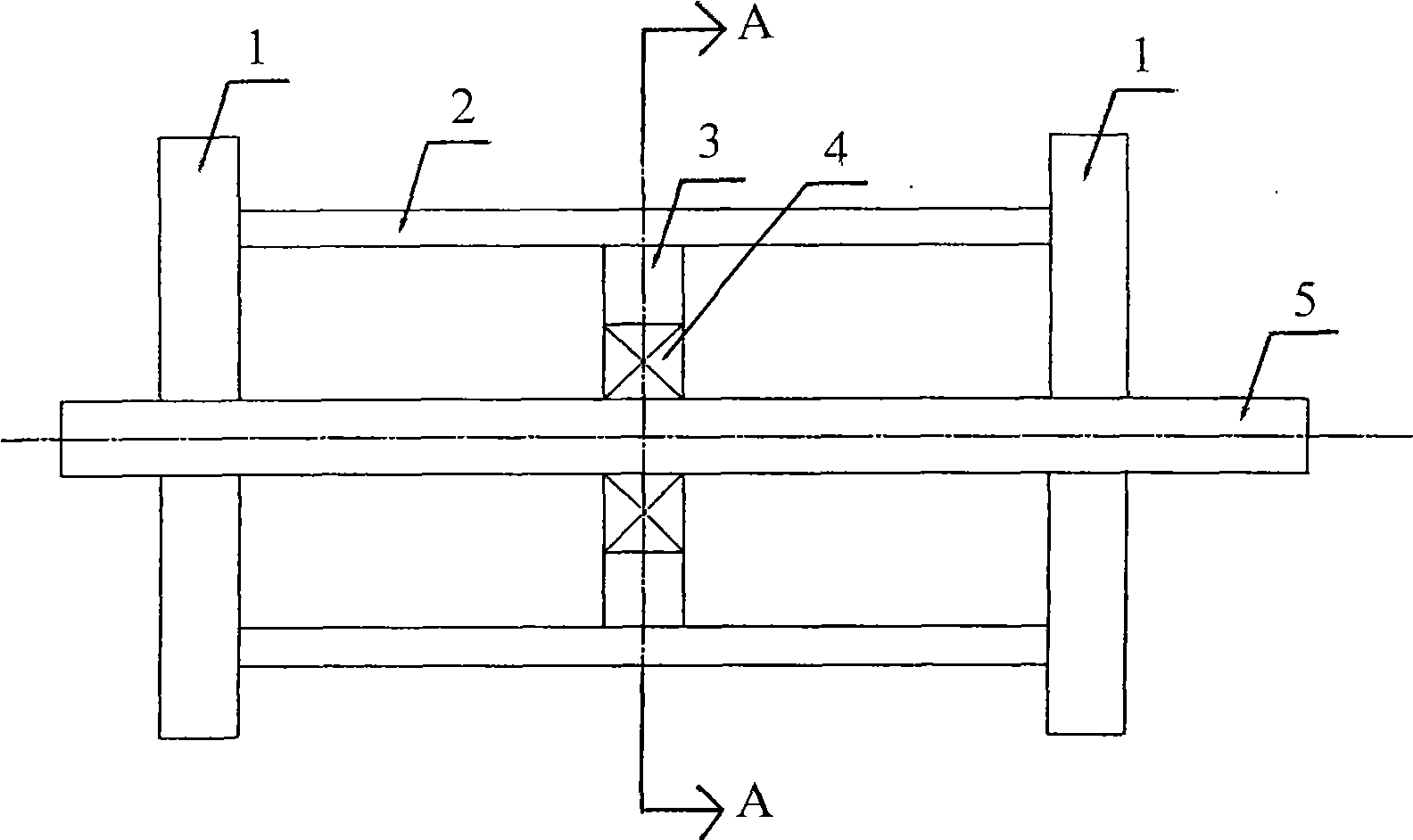 Rotor cage type elastic support