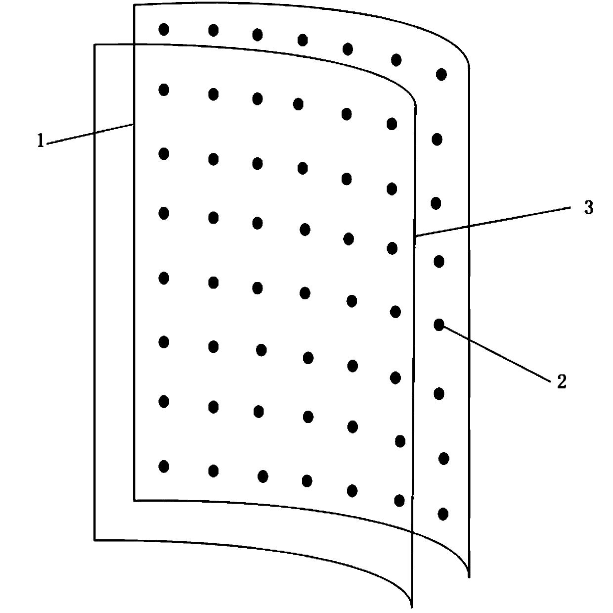 LED display screen formed by transparent film and manufacturing method thereof