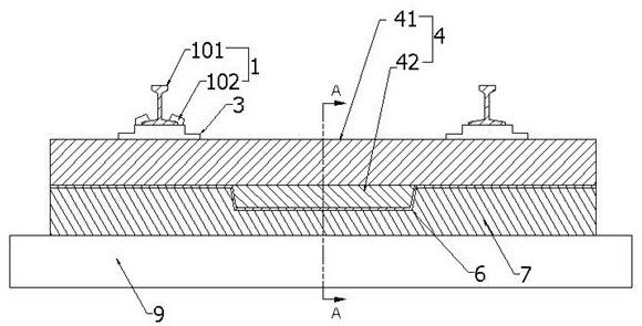 A combined track slab, prefabricated slab track system and its installation and construction method