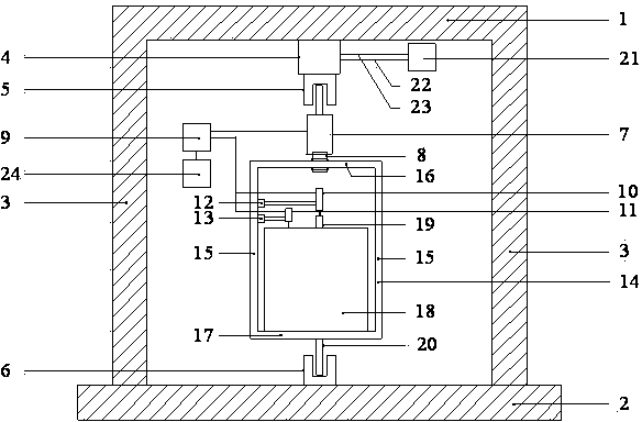 Portable drawing-type testing device and drawing-type testing method for testing adhesive property steel bar and concrete