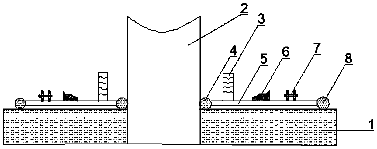 Wharf pile foundation scouring protection device