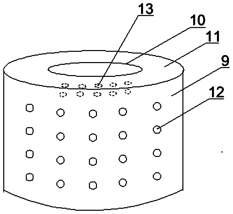 Wharf pile foundation scouring protection device