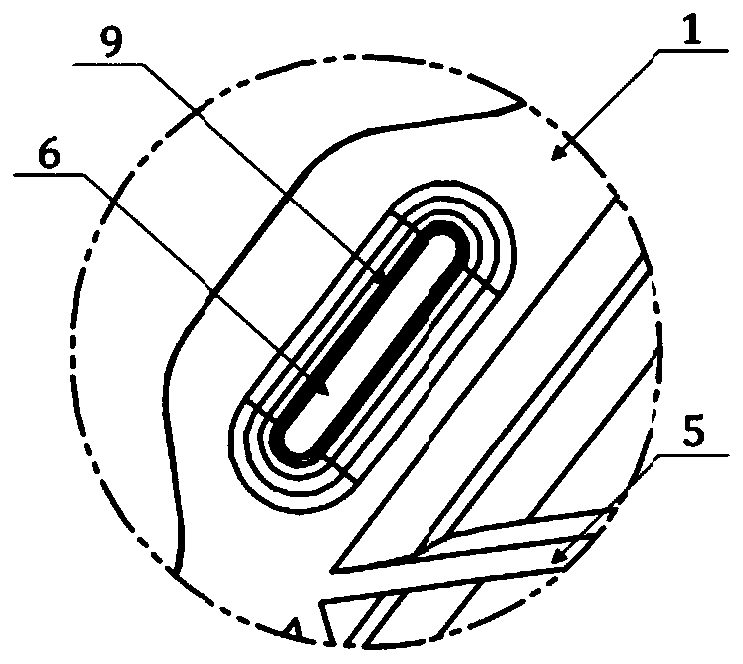 An electric vehicle composite material hair cover inner panel