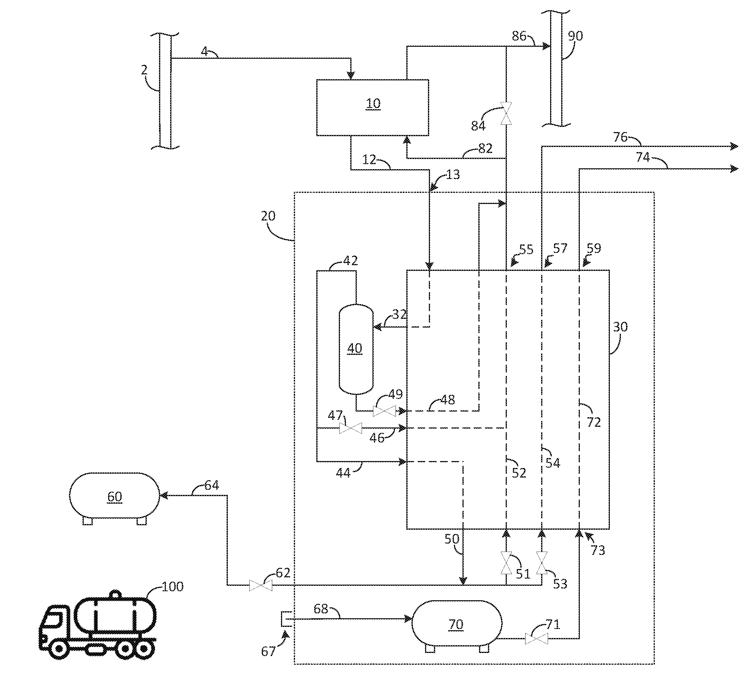 Method for the production of liquefied natural gas