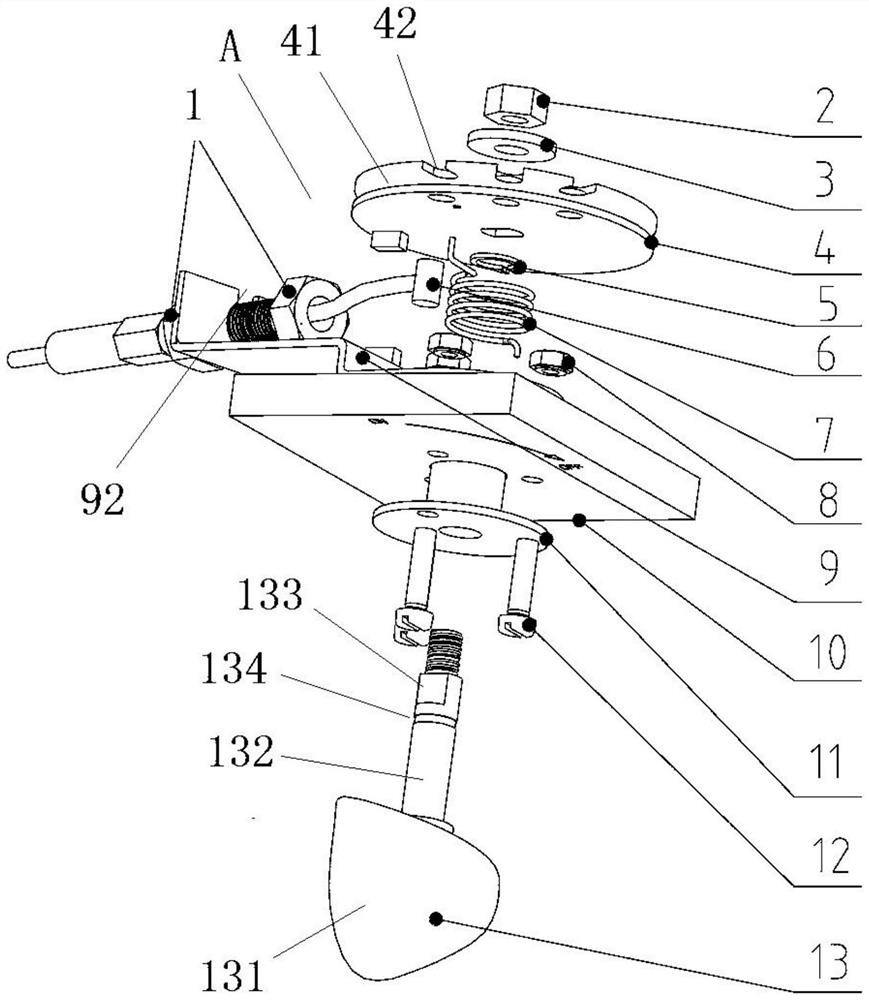 Front engine hood opening device