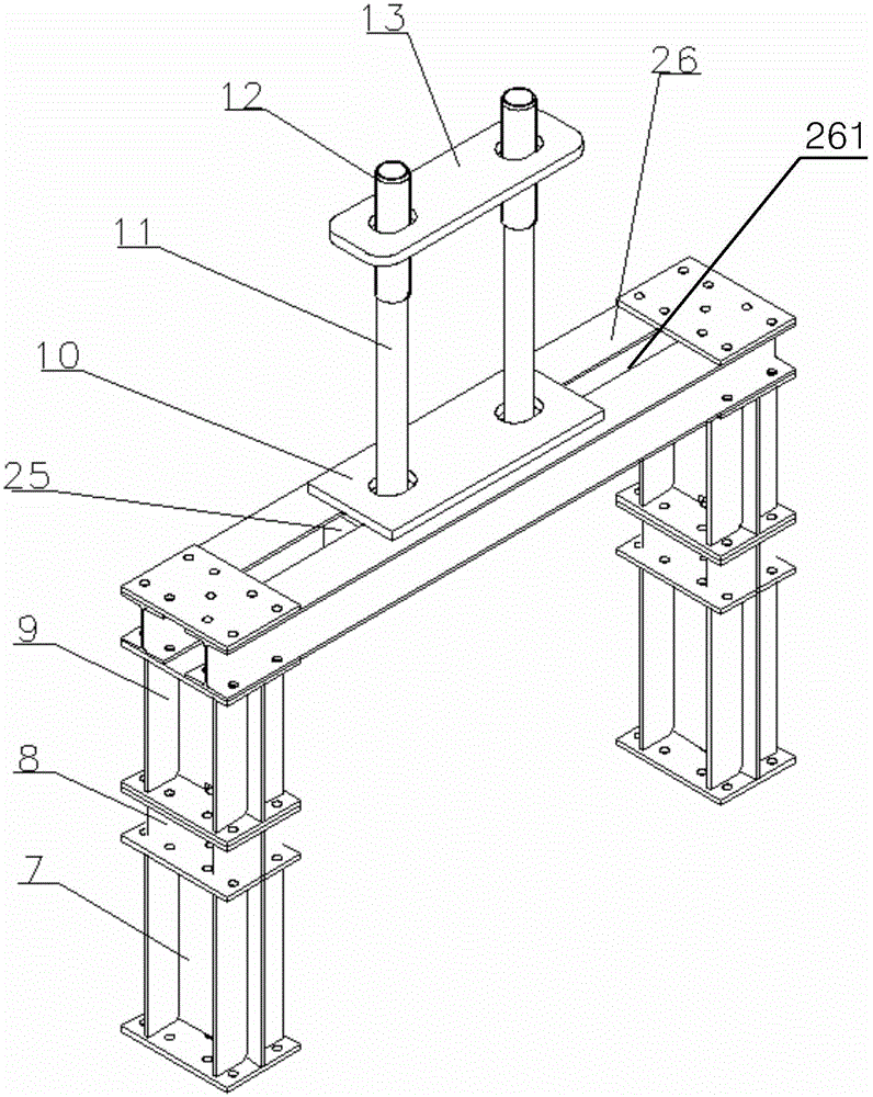 Operating device and method for connecting rod crosshead assembly of marine low-speed diesel engine