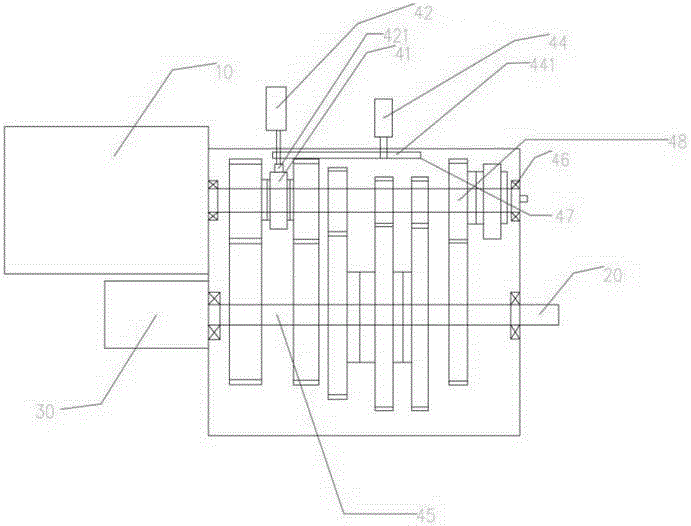 Gearbox of automatic gear shifting electric vehicle