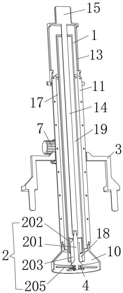 Device for cleaning sediment at pile bottom and using method