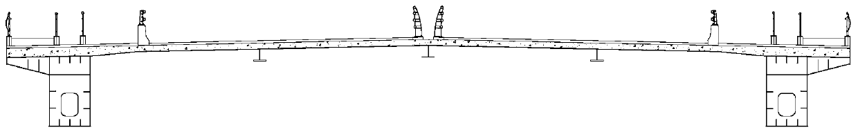 Pneumatic structure for improving vortex-induced vibration performance of wide-width steel box superposed beam