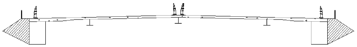 Pneumatic structure for improving vortex-induced vibration performance of wide-width steel box superposed beam