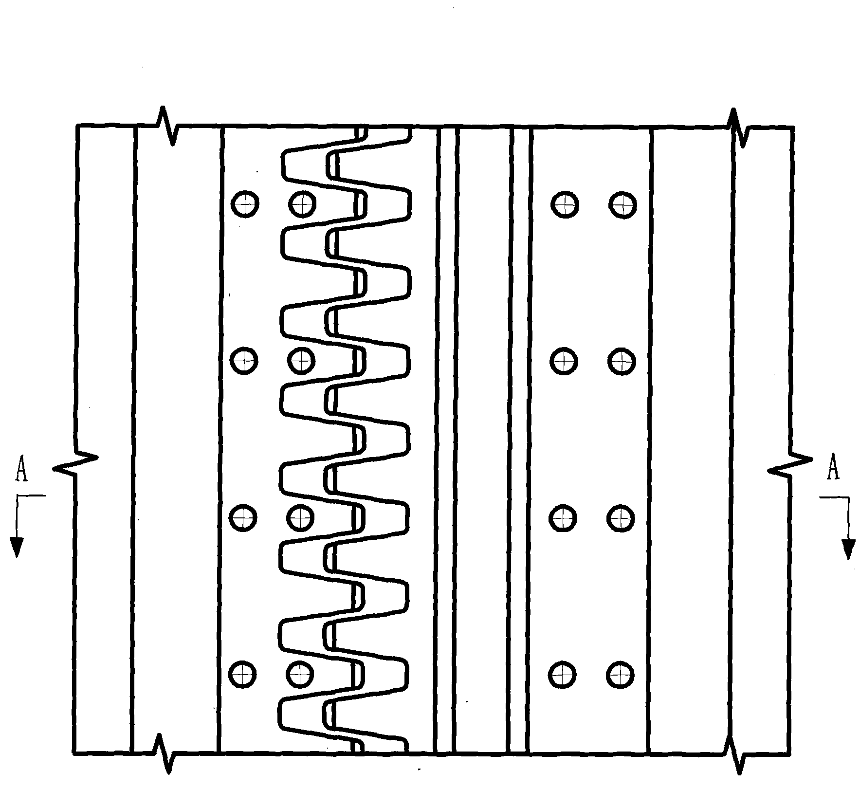 Prestressed multidirectional displacement comb plate expansion device