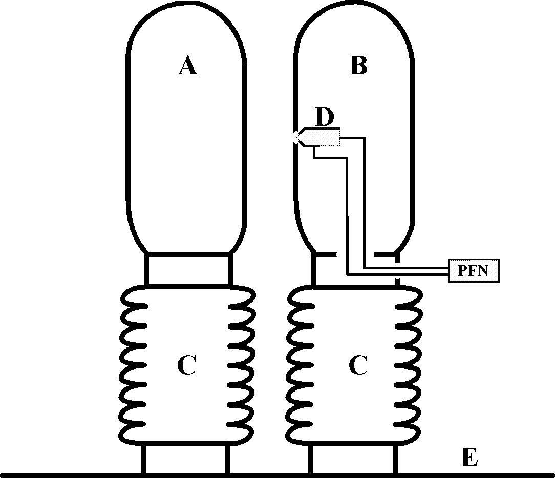 Plasma ejection device for igniting long air spark gap and circuit thereof