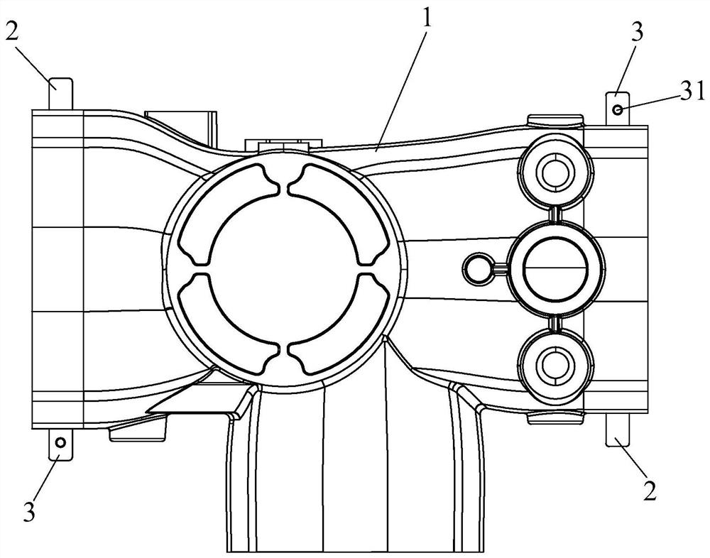 Positioning tool for valve body machining and positioning method thereof